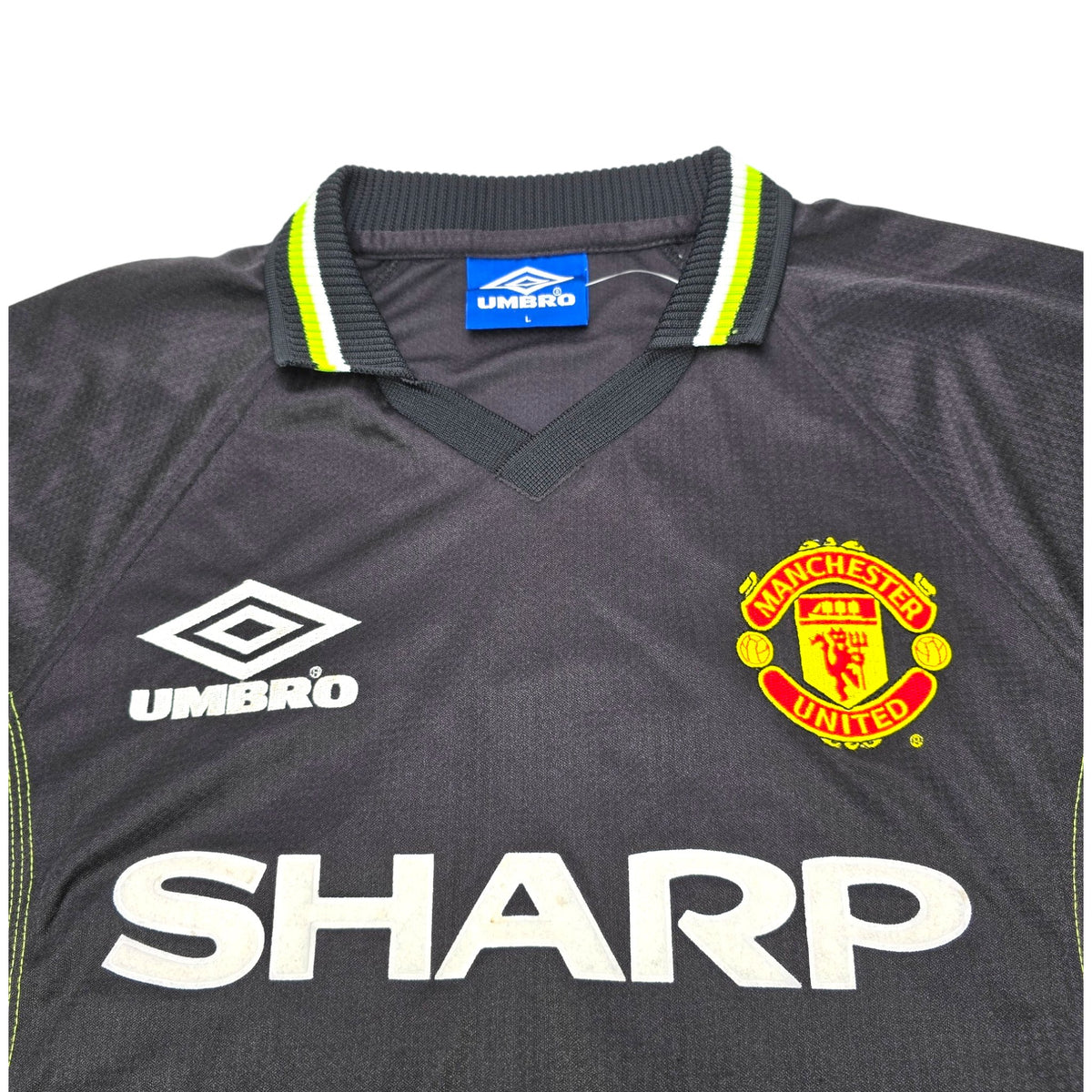 1998/99 Manchester United Third Football Shirt (L) Umbro #19 Yorke - Football Finery - FF203255