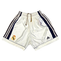 1998/99 Real Madrid Home Football Shorts (M) Adidas - Football Finery - FF204359