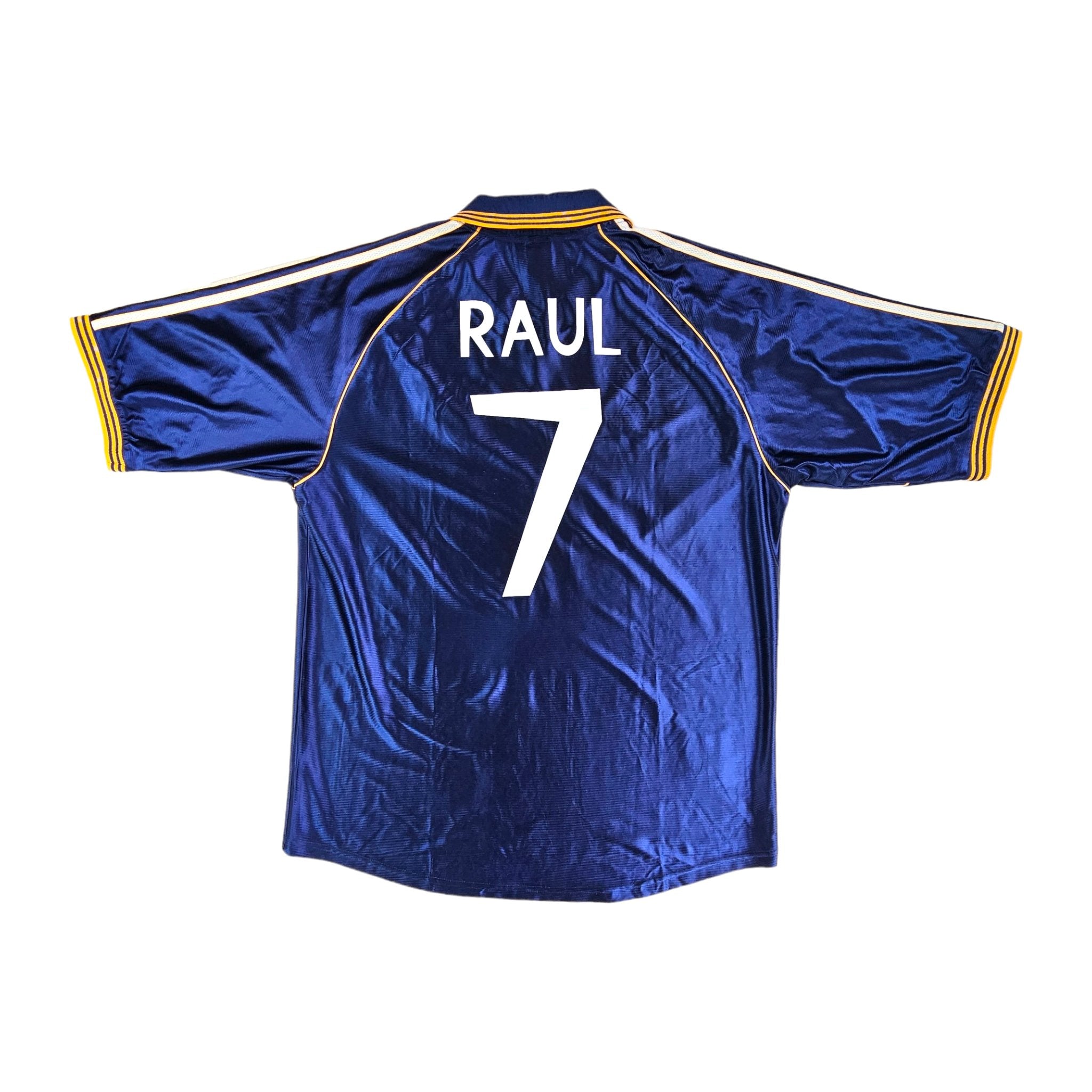 1998/99 Real Madrid Third Football Shirt (XL) Adidas #7 Raul 