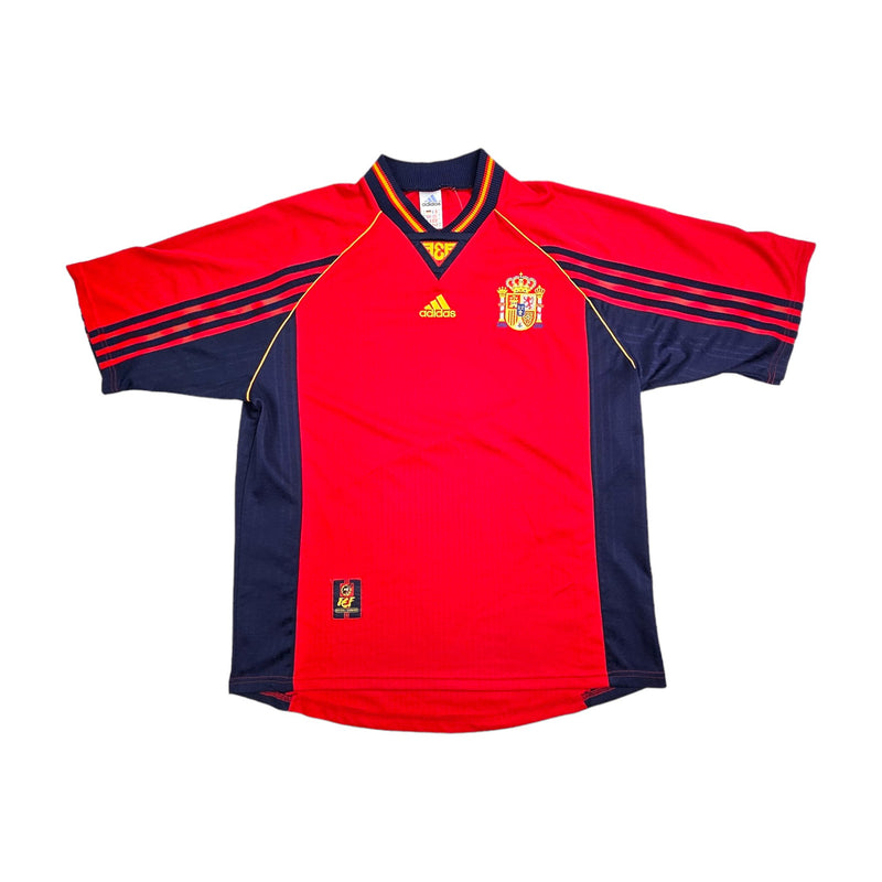 1998/99 Spain Home Football Shirt (L) Adidas - Football Finery - FF202898