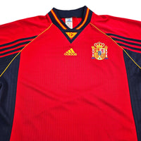 1998/99 Spain Home Football Shirt (L) Adidas - Football Finery - FF202898