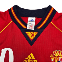 1998/99 Spain Home Football Shirt (XL) Adidas #10 Raul - Football Finery - FF204506