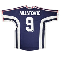 1998/99 Yugoslavia Home Football Shirt (M) Adidas #9 Mijatovic - Football Finery - FF202526