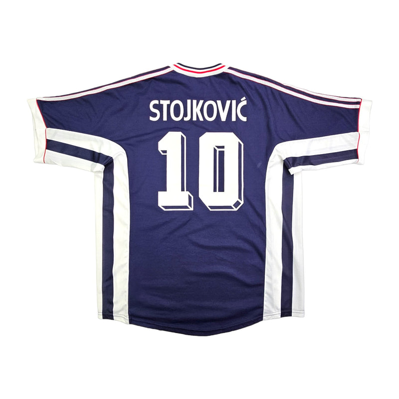 1998/99 Yugoslavia Home Football Shirt (XL) Adidas # 10 Stojkovic - Football Finery - FF202940