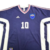 1998/99 Yugoslavia Home Football Shirt (XL) Adidas # 10 Stojkovic - Football Finery - FF202940