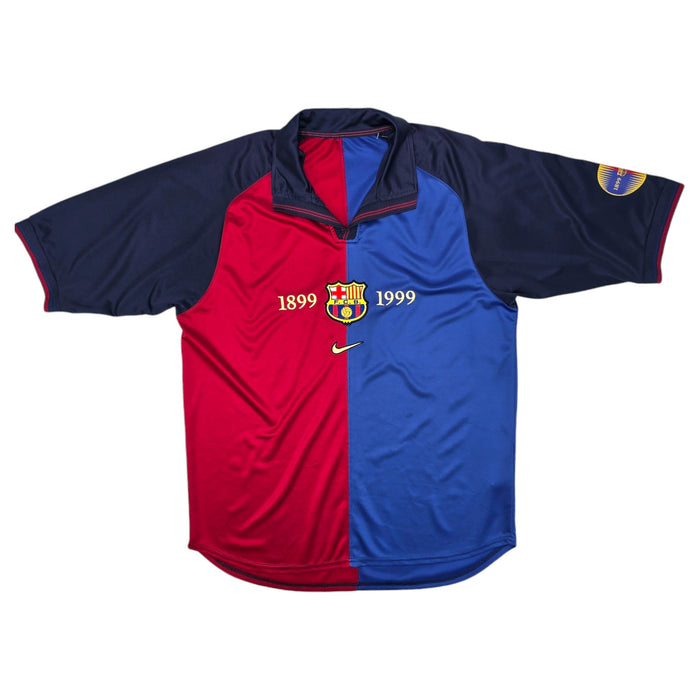 1999/00 Barcelona Home Football Shirt (L) Nike (Centenary) - Football Finery - FF204246