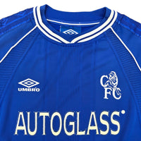 1999/00 Chelsea Home Football Shirt (L) #6 Desailly - Football Finery - FF203849