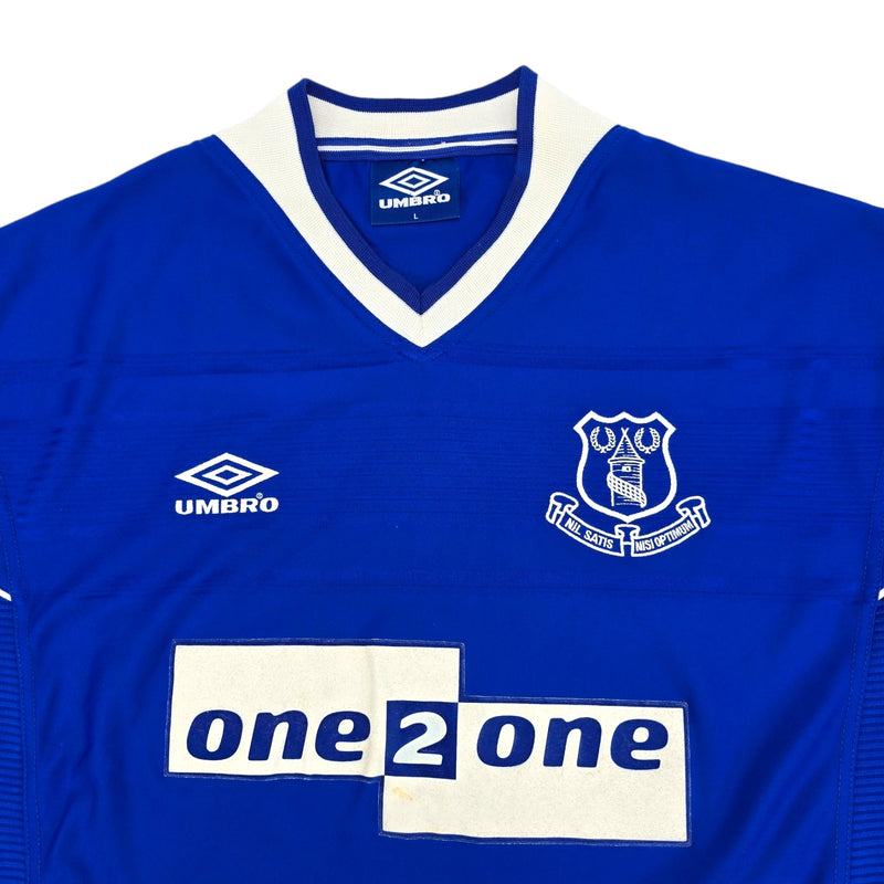 1999/00 Everton Home Football Shirt (L) Umbro #8 Barmby - Football Finery - FF204143