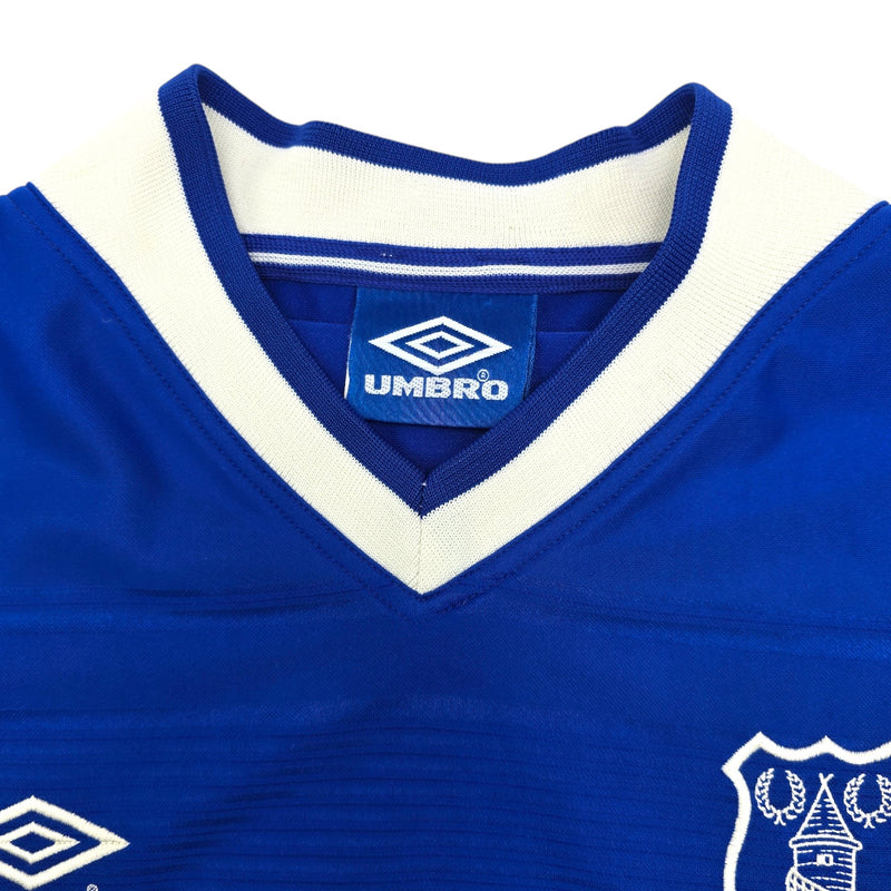 1999/00 Everton Home Football Shirt (M) Umbro #9 Campbell - Football Finery - FF204220