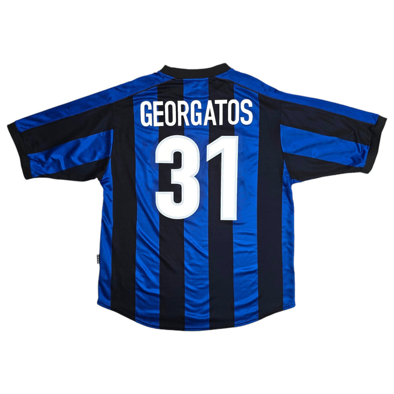 1999/00 Inter Milan Home Football Shirt (XL) Nike #31 Georgatos - Football Finery - FF204391