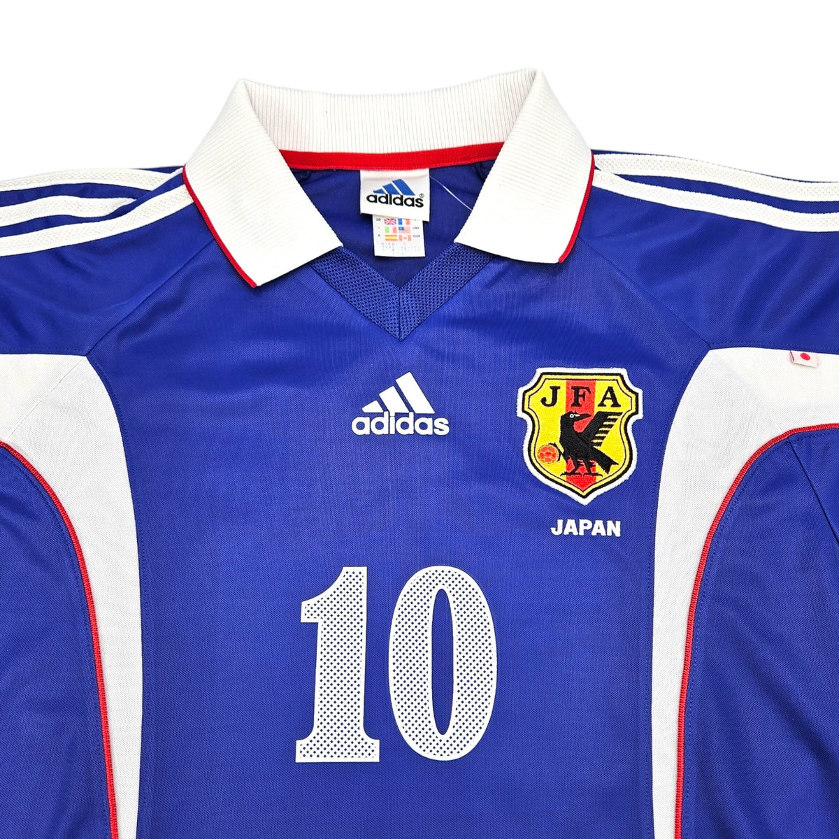 1999/00 Japan Home Football Shirt (L) Adidas #10 Nakamura - Football Finery - FF204160