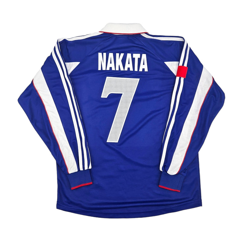 1999/00 Japan Home Football Shirt (L) Adidas #7 Nakata (Player Version) - Football Finery - FF204076