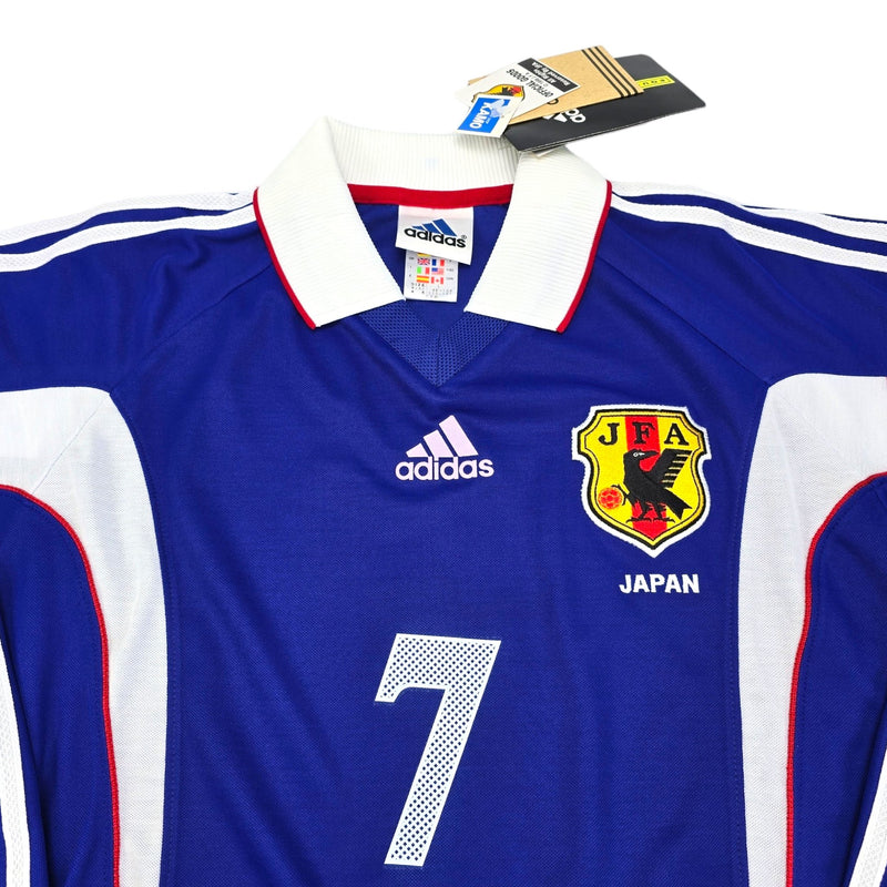 1999/00 Japan Home Football Shirt (L) Adidas #7 Nakata (Player Version) - Football Finery - FF204076