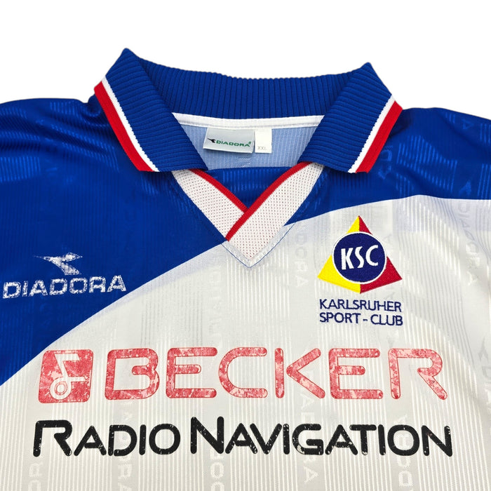 1999/00 Karlsruher SC Home Football Shirt (2XL) Diadora - Football Finery - FF204467