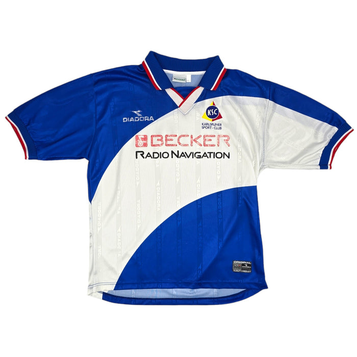 1999/00 Karlsruher SC Home Football Shirt (2XL) Diadora - Football Finery - FF204467