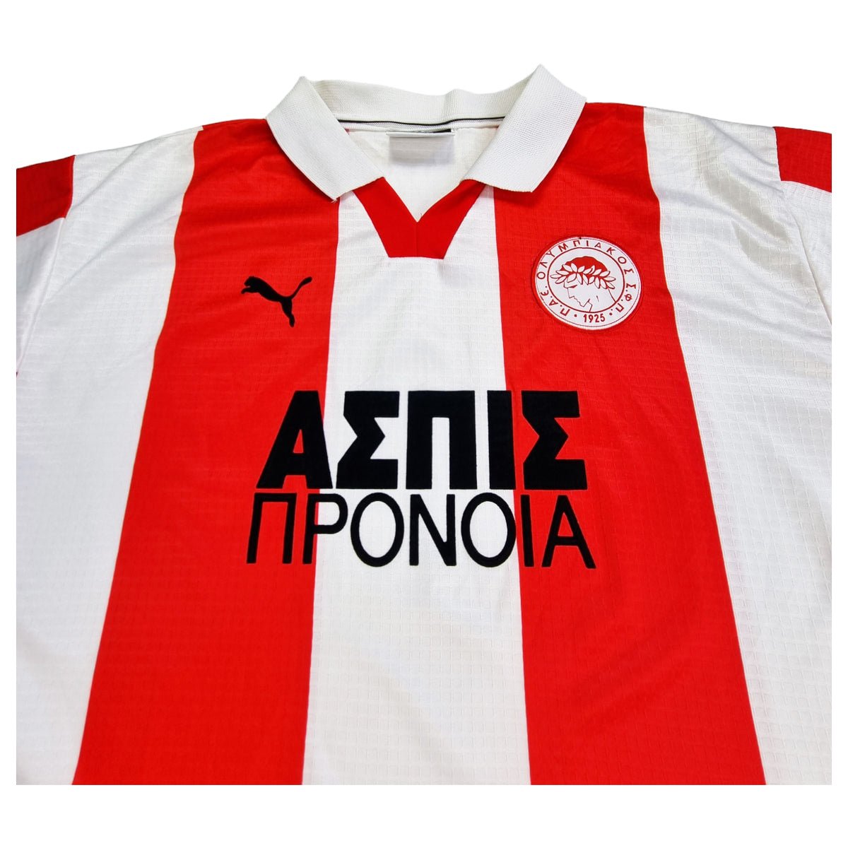 1999/00 Olympiakos Home Football Shirt (L) Puma - Football Finery - FF202585