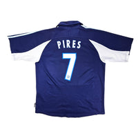 1999/00 Olympique Marseille Away Football Shirt (M) Adidas #7 Pires - Football Finery - FF203273