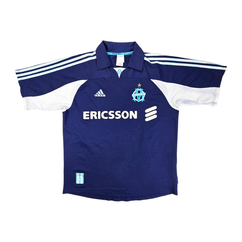 1999/00 Olympique Marseille Away Football Shirt (M) Adidas #7 Pires - Football Finery - FF203273