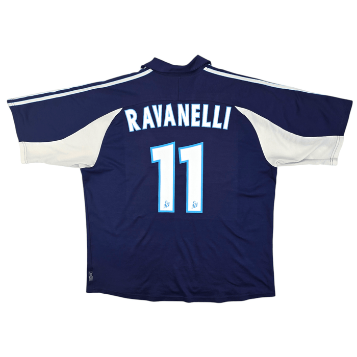 1999/00 Olympique Marseille Away Football Shirt (XL) Adidas #11 Ravanelli - Football Finery - FF204600