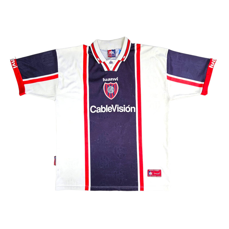 1999/00 San Lorenzo Away Football Shirt (XL) Luanvi # 18 (Netto) - Football Finery - FF202609