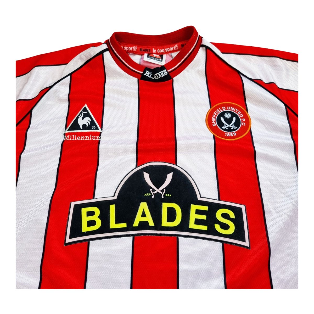 1999/00 Sheffield United Home Football Shirt (L) Le Coq Sportif - Football Finery - FF202595