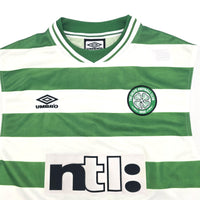 1999/01 Celtic Home Football Shirt (L) Umbro #7 Larsson - Football Finery - FF204403