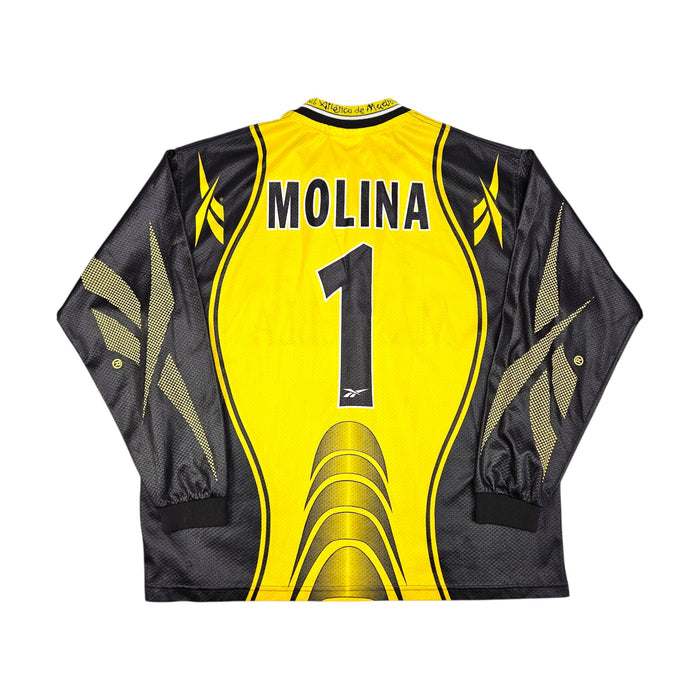 1999/2000 Atletico Madrid Goal Keeper Football Shirt (L) Reebok # 1 Molina - Football Finery - FF202670