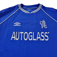 1999/2000 Chelsea Home Football Shirt (XL) Umbro #25 Zola - Football Finery - FF202932