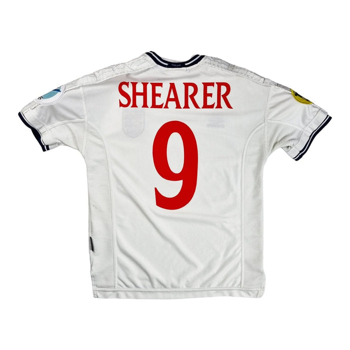 1999/2001 England Home (M) Umbro #9 Shearer - Football Finery - FF202469