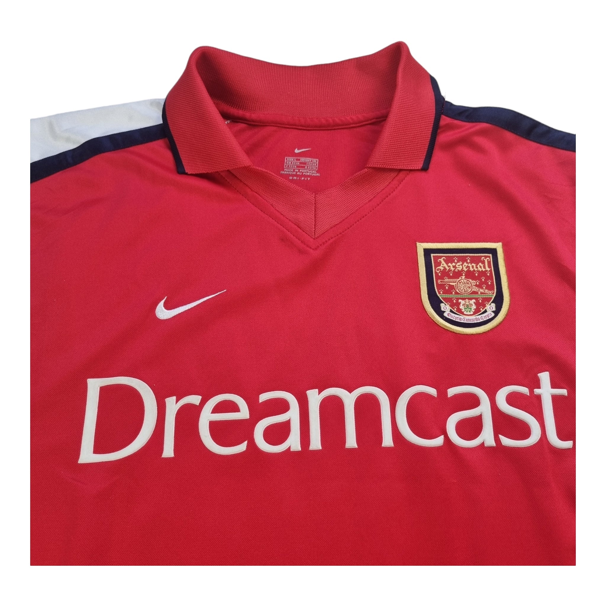 2000 01 Arsenal Home Football Shirt L Nike 14 Henry Football Finery