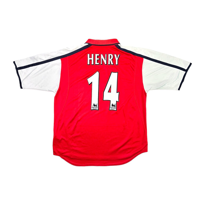 2000/01 Arsenal Home Football Shirt (XL) Nike #14 Henry - Football Finery - FF203467