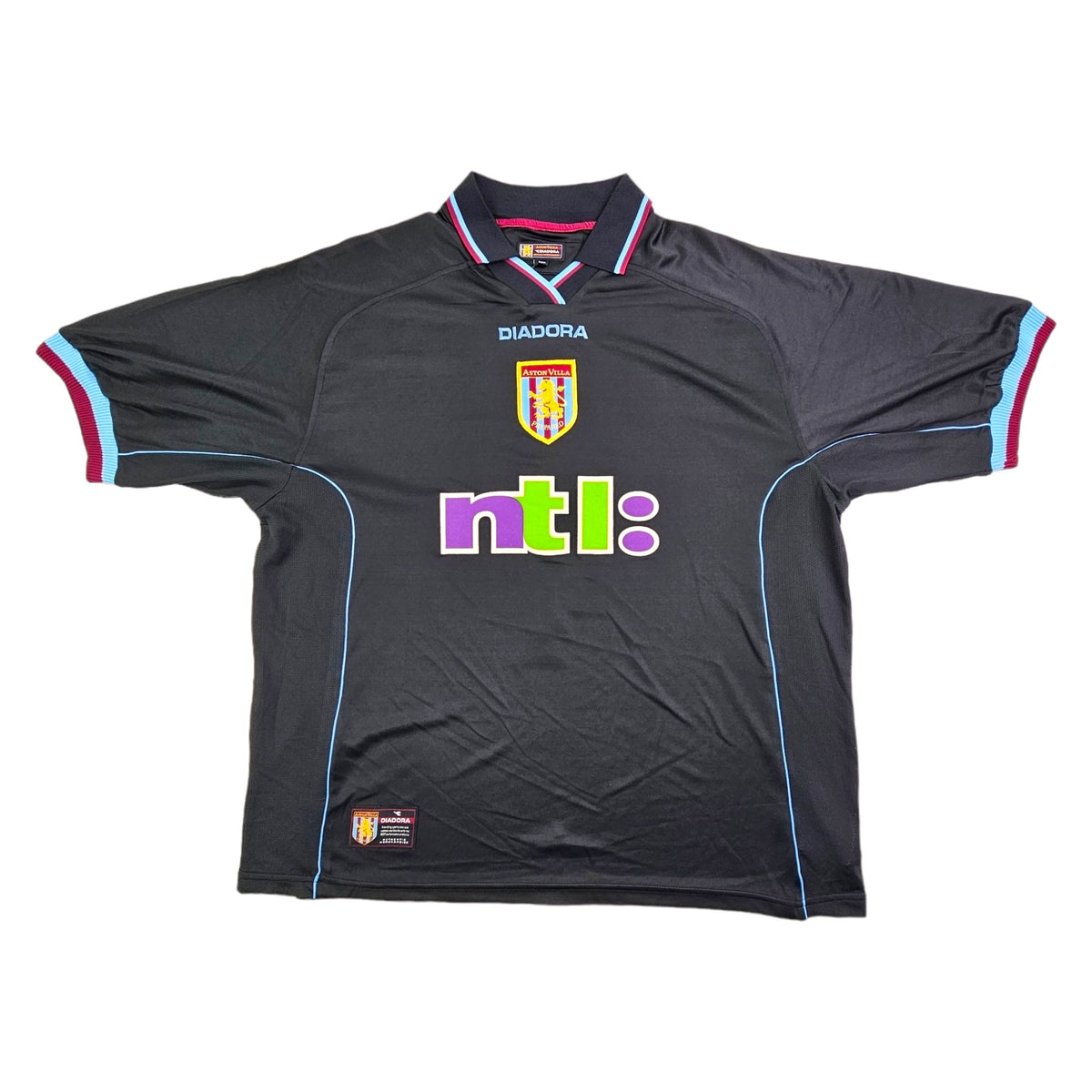 2000/01 Aston Villa Away Football Shirt (L) Diadora #4 Southgate - Football Finery - FF203688