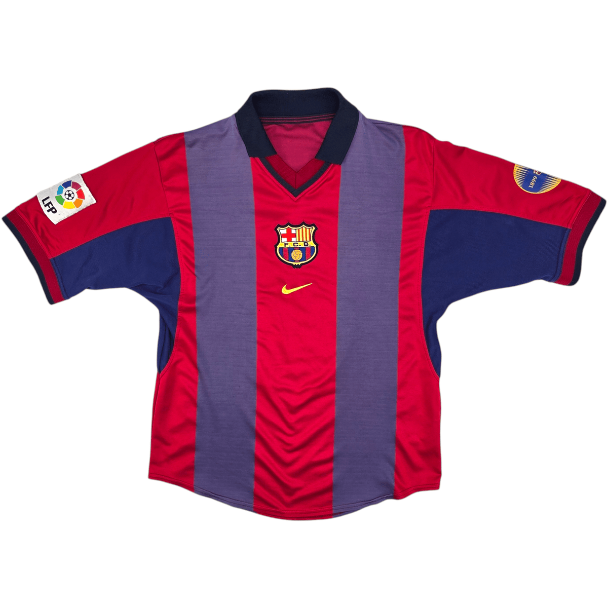 2000/01 Barcelona Home Football Shirt (S) Nike #4 Guardiola - Football Finery - FF204534