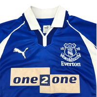 2000/01 Everton Home Football Shirt (M) Puma #3 Pistone - Football Finery - FF204221