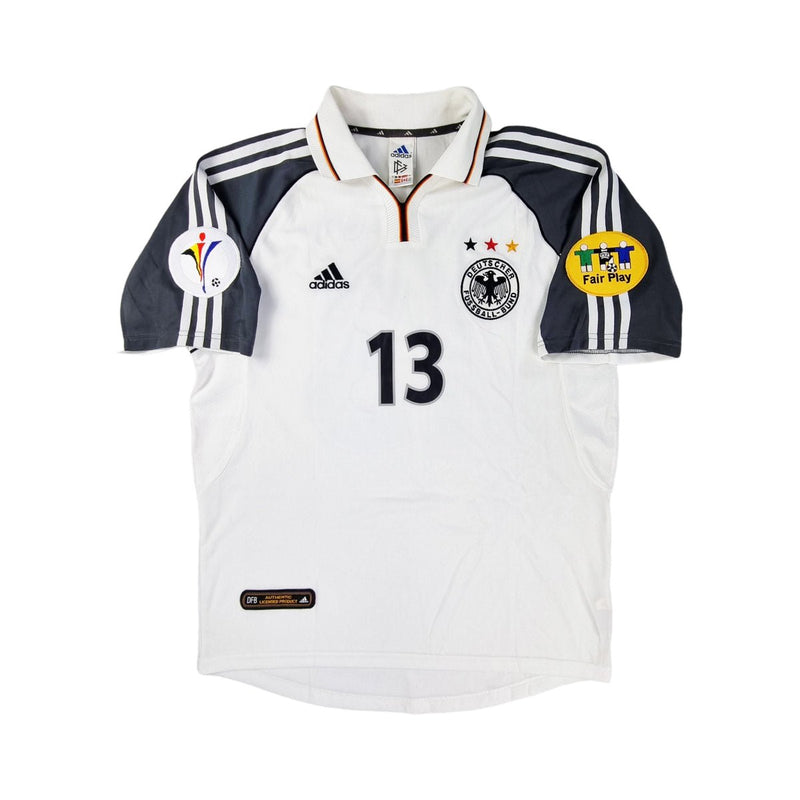 2000/01 Germany Home Football Shirt (M) Adidas #13 Ballack - Football Finery - FF203053