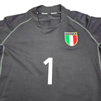 2000/01 Italy Goal Keeper Football Shirt (L) Kappa # 1 Buffon - Football Finery - FF202719