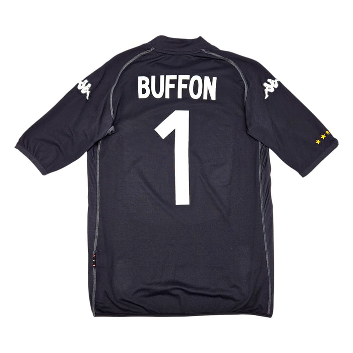 2000/01 Italy Goal Keeper Football Shirt (L) Kappa # 1 Buffon - Football Finery - FF202719