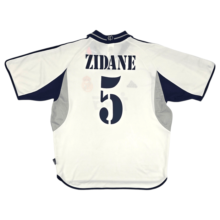 2000/01 Real Madrid Home Football Shirt (XL) Adidas #5 Zidane - Football Finery - FF204607