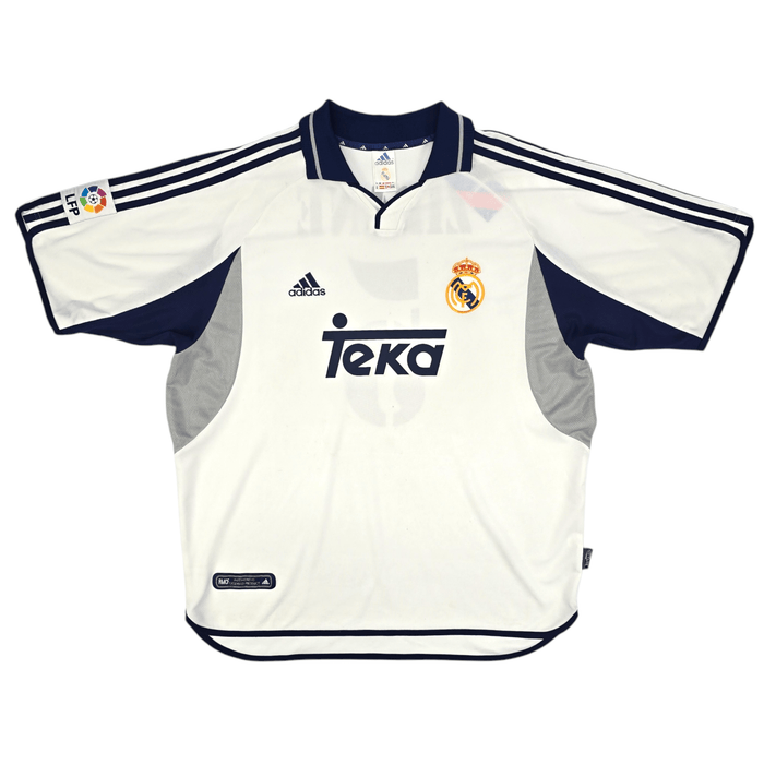 2000/01 Real Madrid Home Football Shirt (XL) Adidas #5 Zidane - Football Finery - FF204607