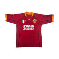 2000/01 Roma Home Football Shirt (M) Kappa #10 Totti - Football Finery - FF203297