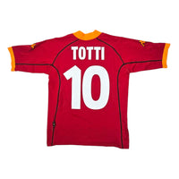 2000/01 Roma Home Football Shirt (M) Kappa #10 Totti - Football Finery - FF203297