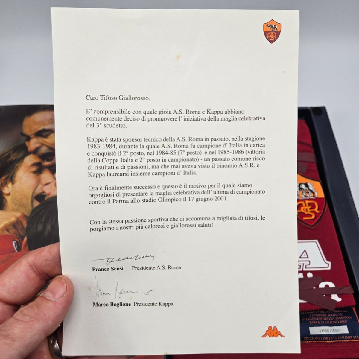 2000/01 Roma Special Football Shirt (2XL) Kappa (Scudetto Limited Edition Box) - Football Finery - FF204141