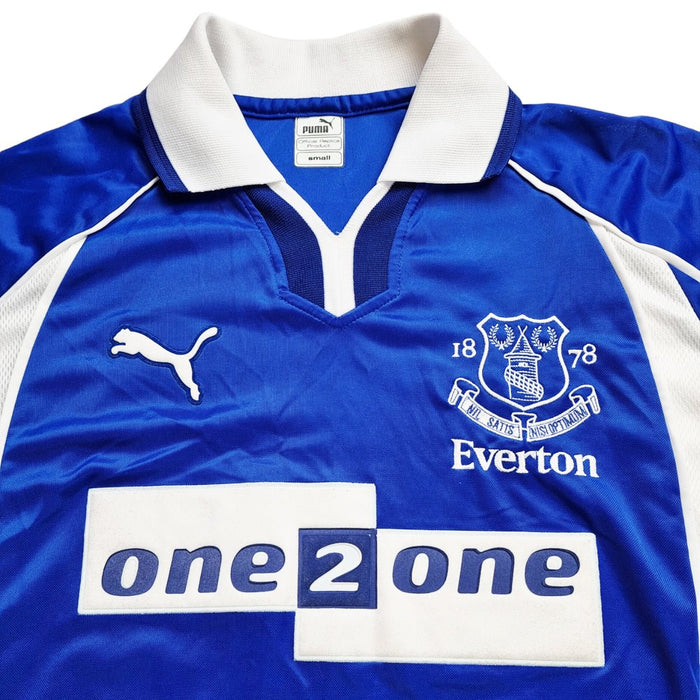 2000/02 Everton Home Football Shirt (S) Puma - Football Finery - FF202572