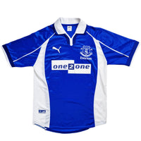 2000/02 Everton Home Football Shirt (S) Puma - Football Finery - FF202572