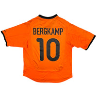 2000/02 Holland Home Football Shirt (M) Nike #10 Bergkamp - Football Finery - FF204100