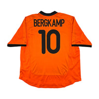 2000/02 Holland Home Football Shirt (XL) Nike #10 Bergkamp - Football Finery - FF204445