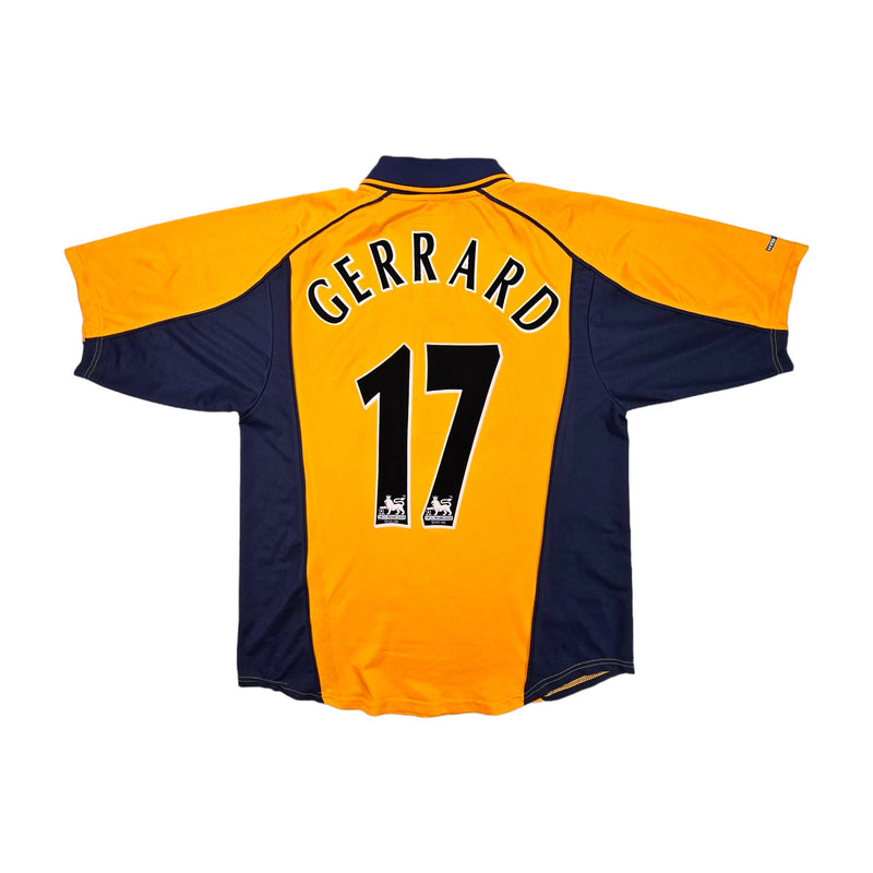 2000/02 Liverpool Away Football Shirt (M) Reebok #17 Gerrard - Football Finery - FF203456