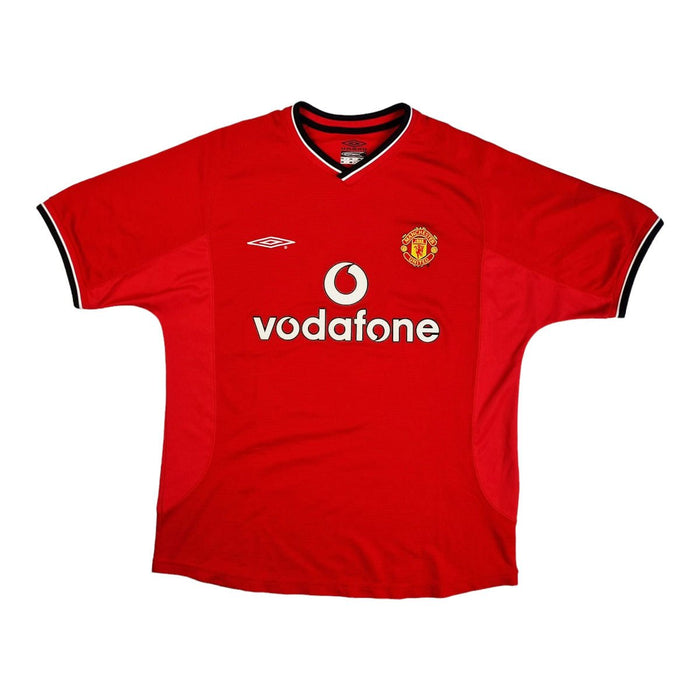 2000/02 Manchester Utd Home Football Shirt (M) Umbro #7 Beckham - Football Finery - FF202780