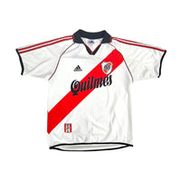 2000/02 River Plate Home Football Shirt (M) Adidas - Football Finery - FF203335