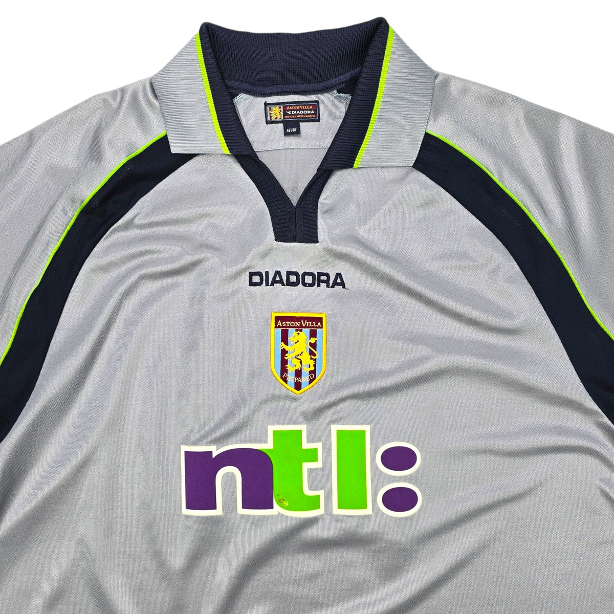 2001/02 Aston Villa Away Football Shirt (2XL) Diadora #20 Hadji - Football Finery - FF203773